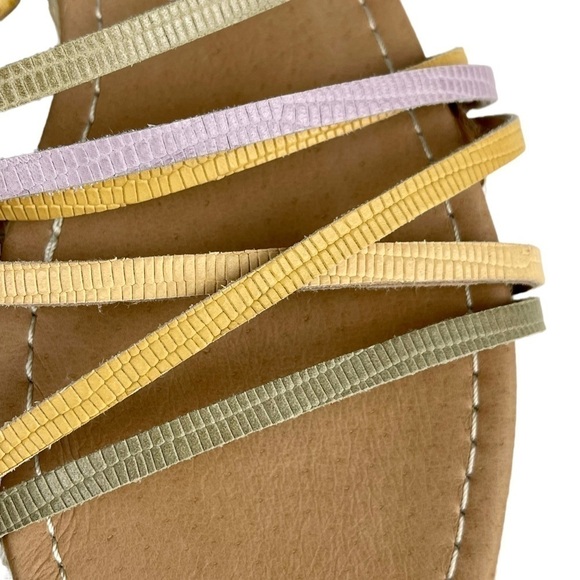 MADEWELL KATHRYN COLORBLOCK SNAKE EMBOSSED LEATHER ESPADRILLE SANDAL - Picture 11 of 14